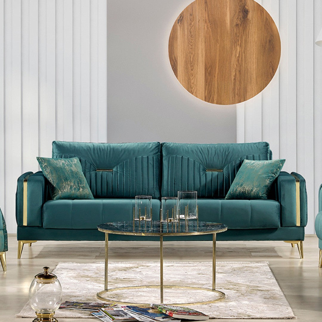 Alina 3 Seater Couch Green