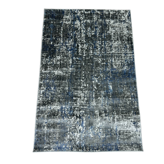 Babil 10196A Grey / Drak Blue Area Rug