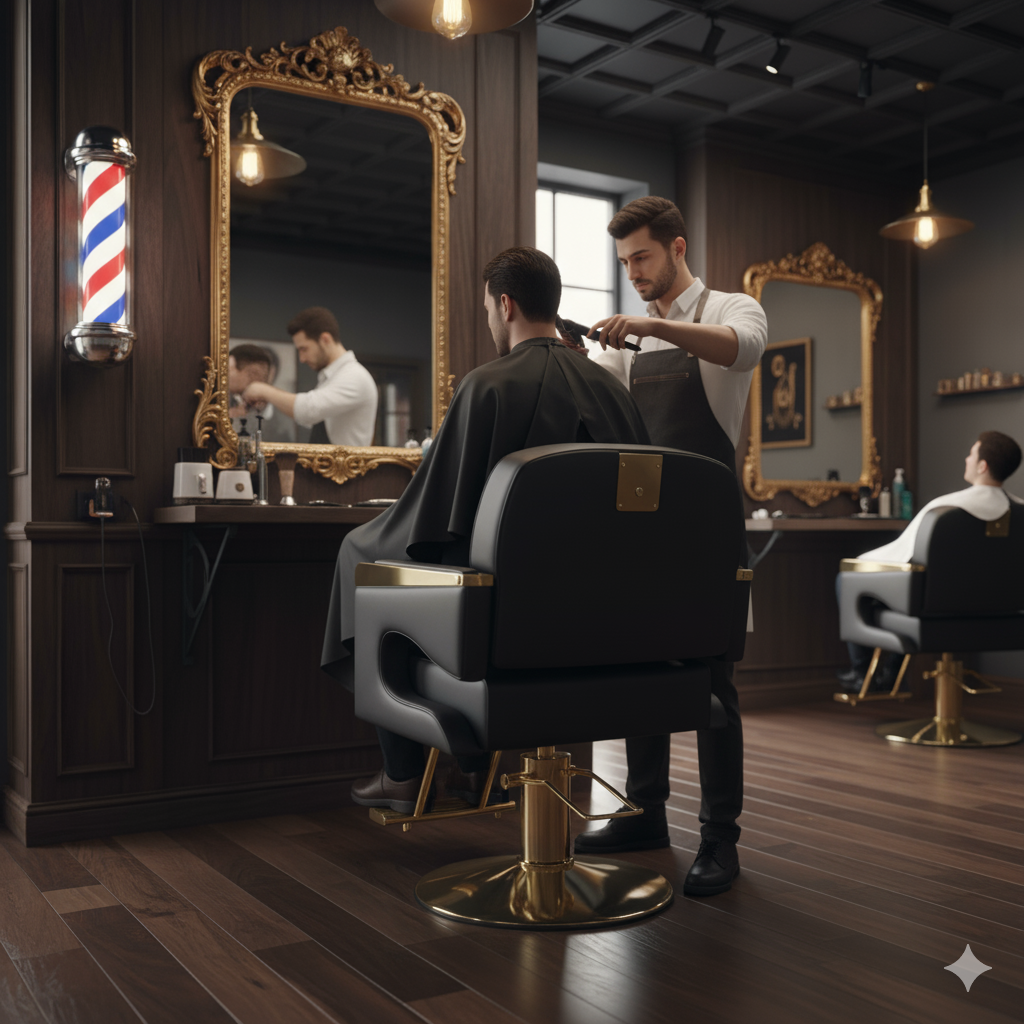 Hair Salon Chair, Barber Chair with Heavy Duty Hydraulic Pump, Height Adjustable, 360° Swivel Spa Beauty Equipment, Makeup Hair Salon Chairs