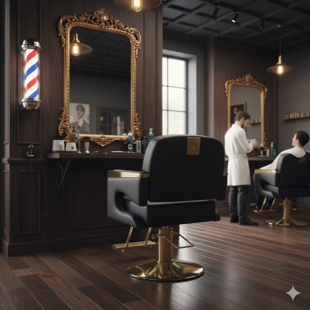 Hair Salon Chair, Barber Chair with Heavy Duty Hydraulic Pump, Height Adjustable, 360° Swivel Spa Beauty Equipment, Makeup Hair Salon Chairs