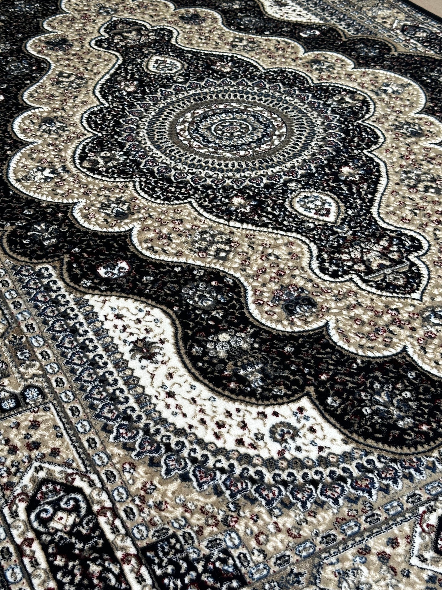 KOZ L99442A NAVY / WHITE Area rug