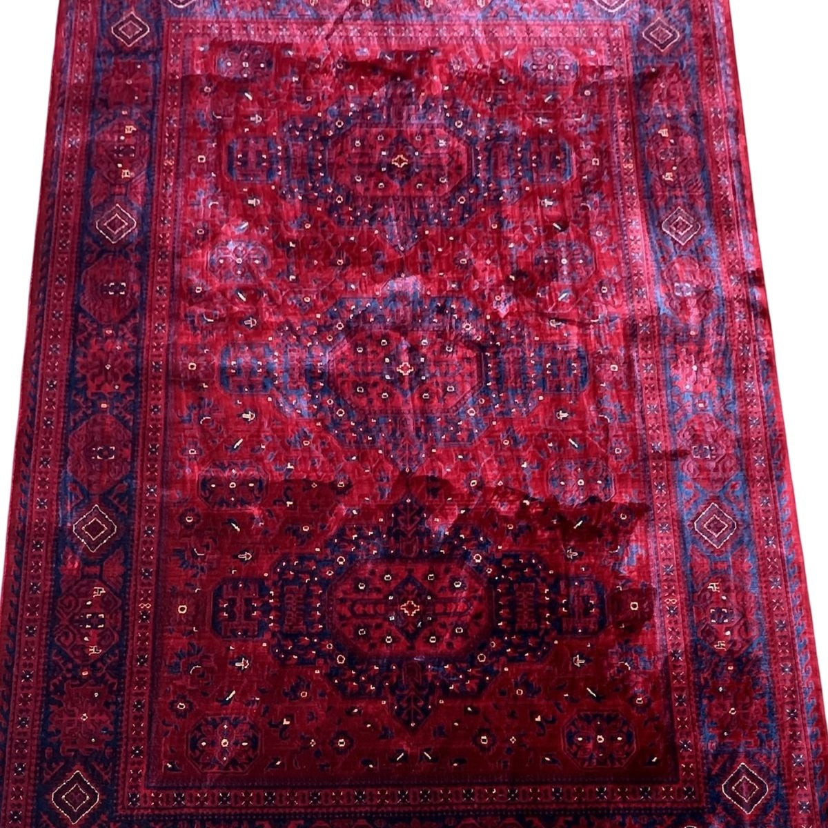 KAZ J9348 RED / NAVY Area rug