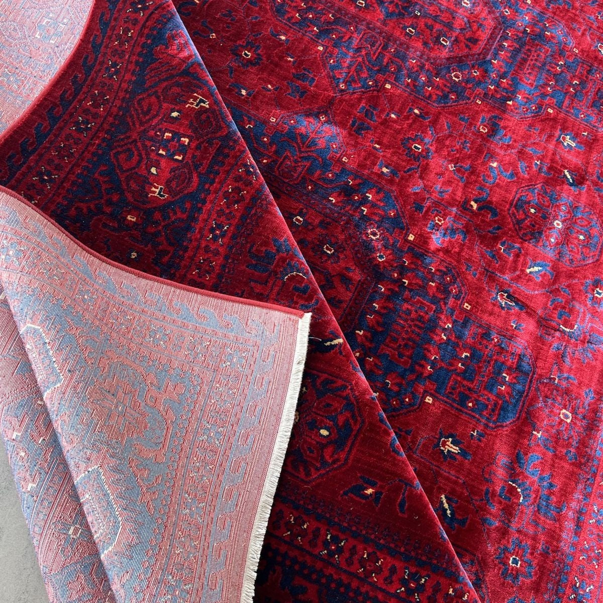 KAZ J9348 RED / NAVY Area rug