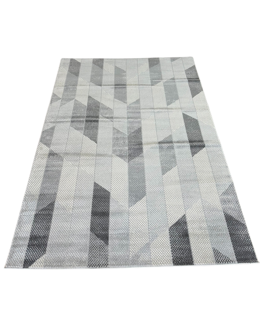 BAB 5885A Light Grey Grey Area rug