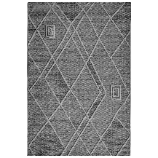 Marseille Grey Diamond Pattern Rug Area Rug
