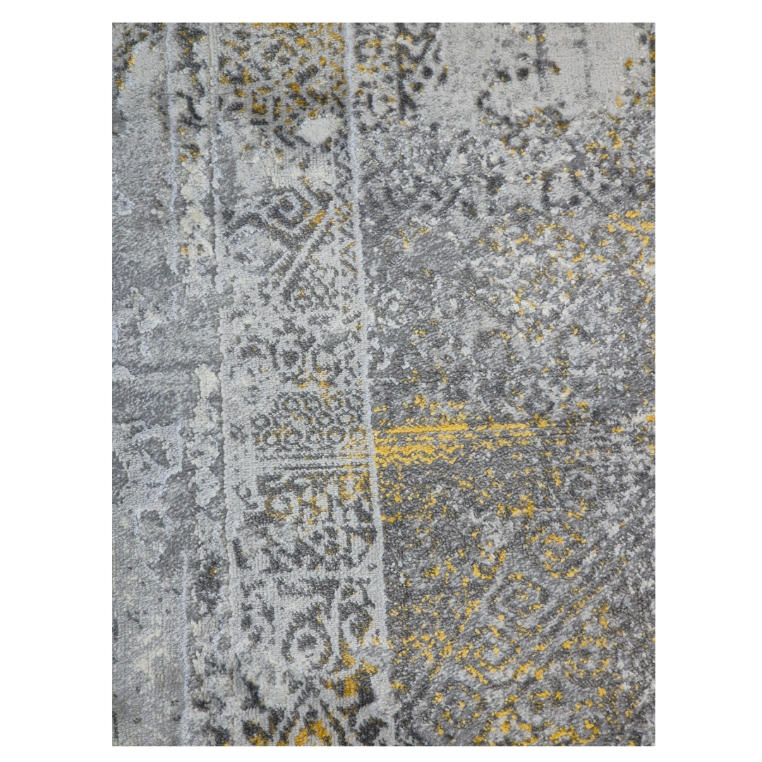 Topaz 17496 Grey / Yellow Area Rug