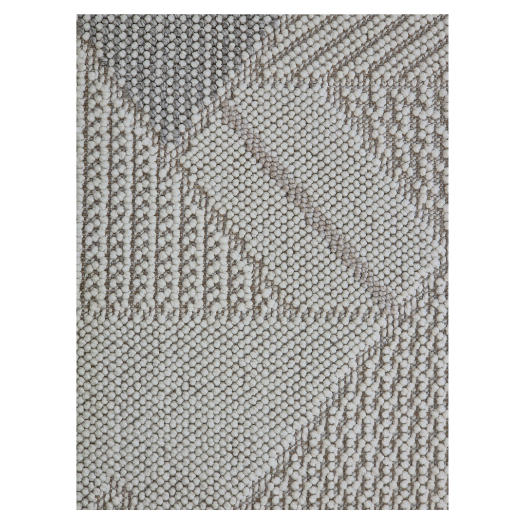 Bondi Modern Geometric Triangle Pattern Area Rug – Neutral Beige and Taupe Design for Living Room, Bedroom, and Office, Durable, Soft, Non-Slip, Easy to Clean