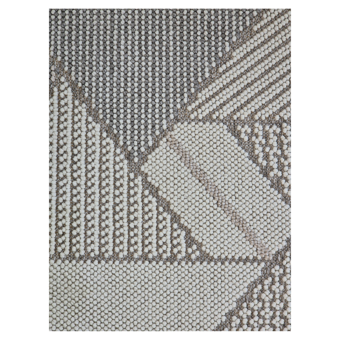 Bondi Modern Geometric Rug - Elegant Taupe & Beige Accent for Living Room, Bedroom, and Office, Durable & Stylish Home Decor)