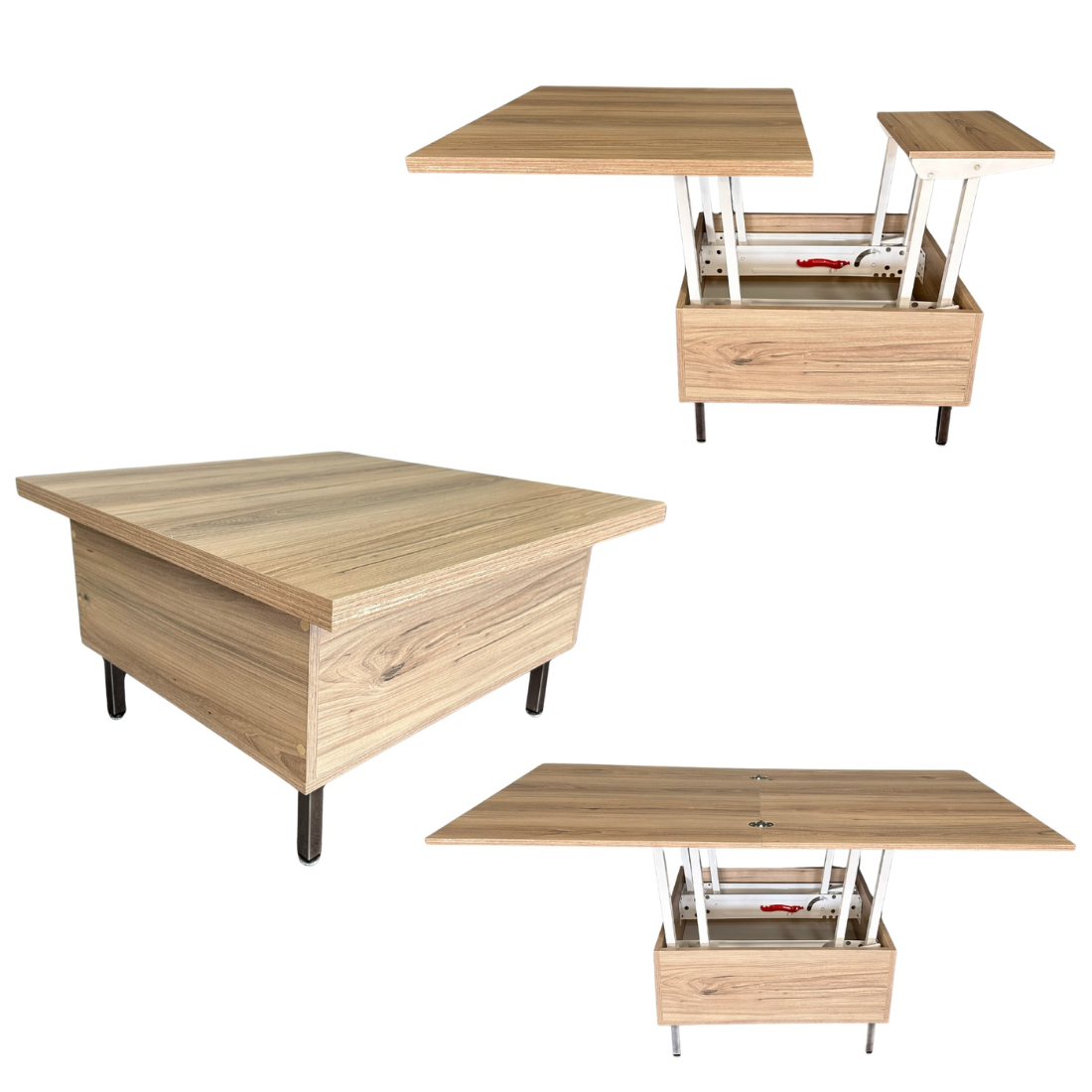 Convertible Lift-Top Coffee Table with Adjustable Surface