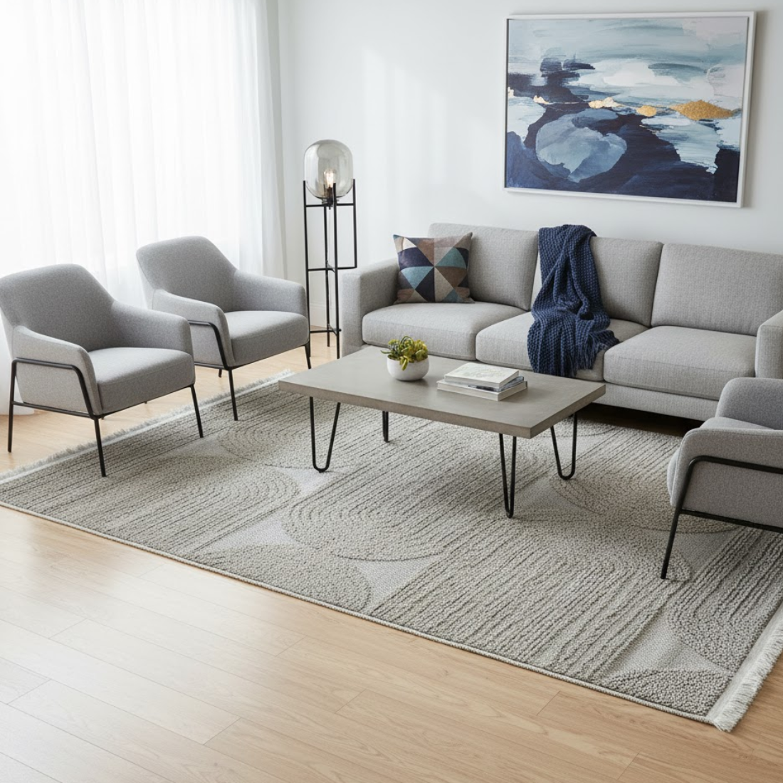 Ant 90115A Dark grey Area Rug