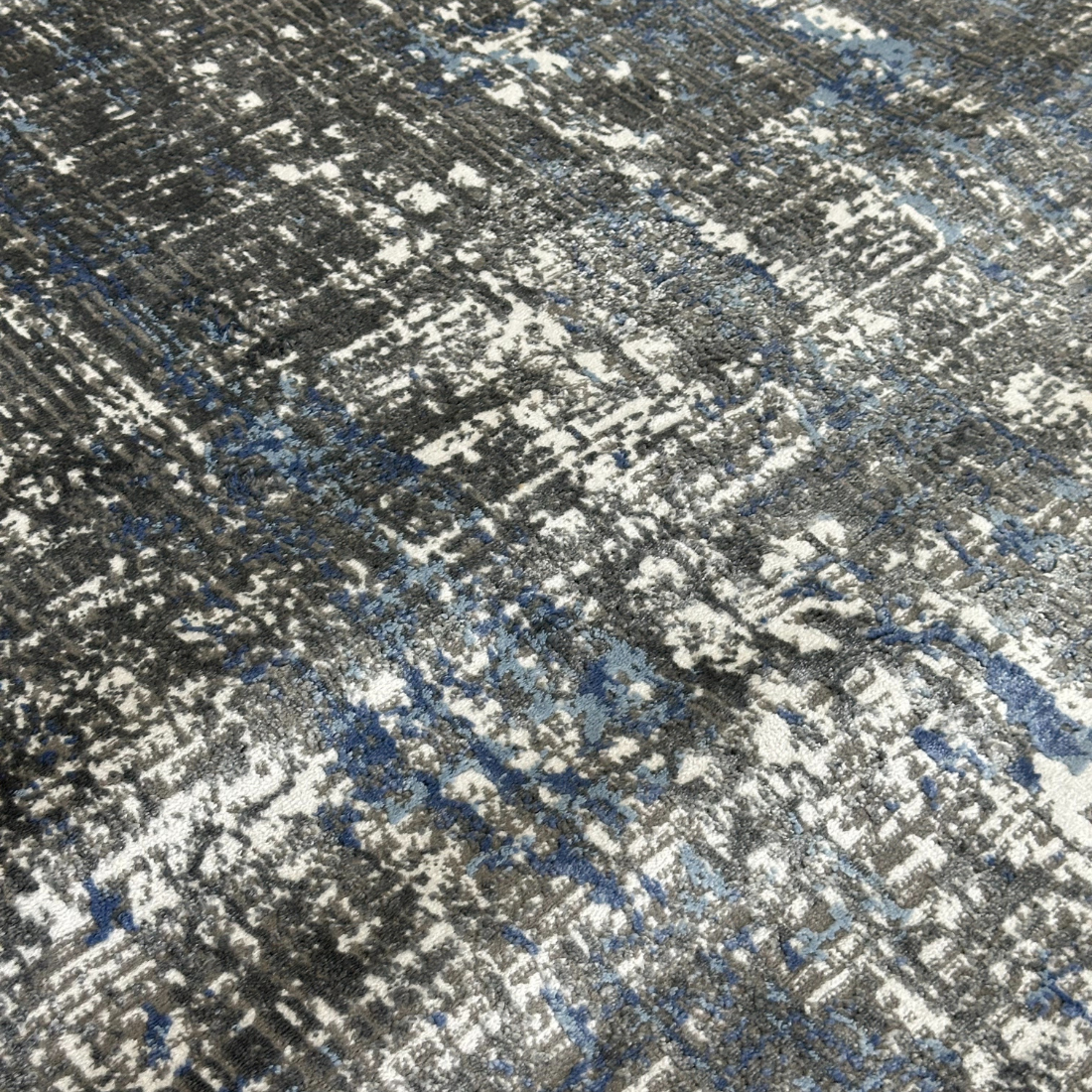 Babil 10196A Grey / Drak Blue Area Rug