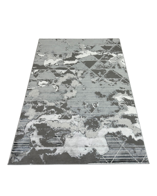 BAB J5770A Grey Light Grey Area Rug