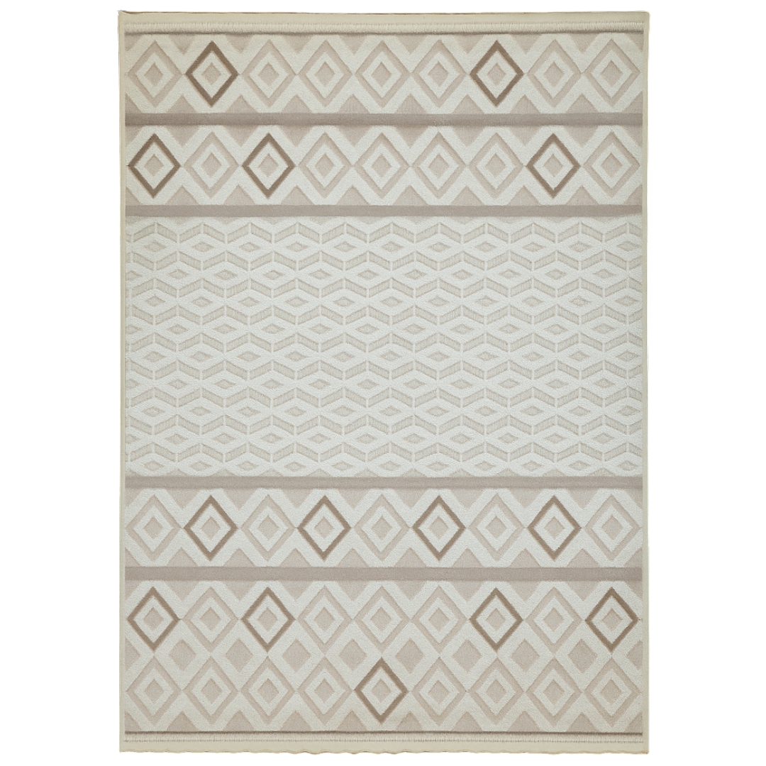 ANKA HER 11023A Cream Beige FDY Rug – Contemporary Design with Luxurious Texture