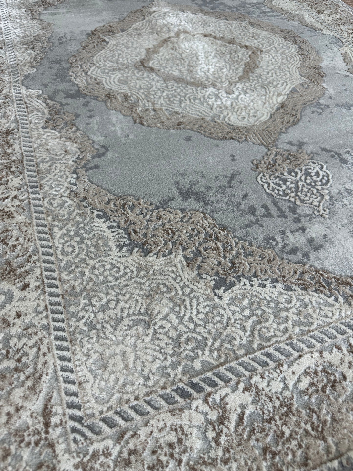 TOPAZ 15662A GREY_CKN Yellow Area Rug