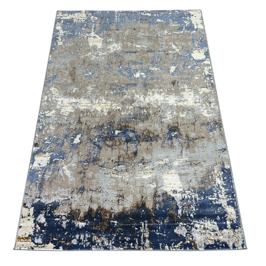 Istanbul Gray blue Yellow Area Rug