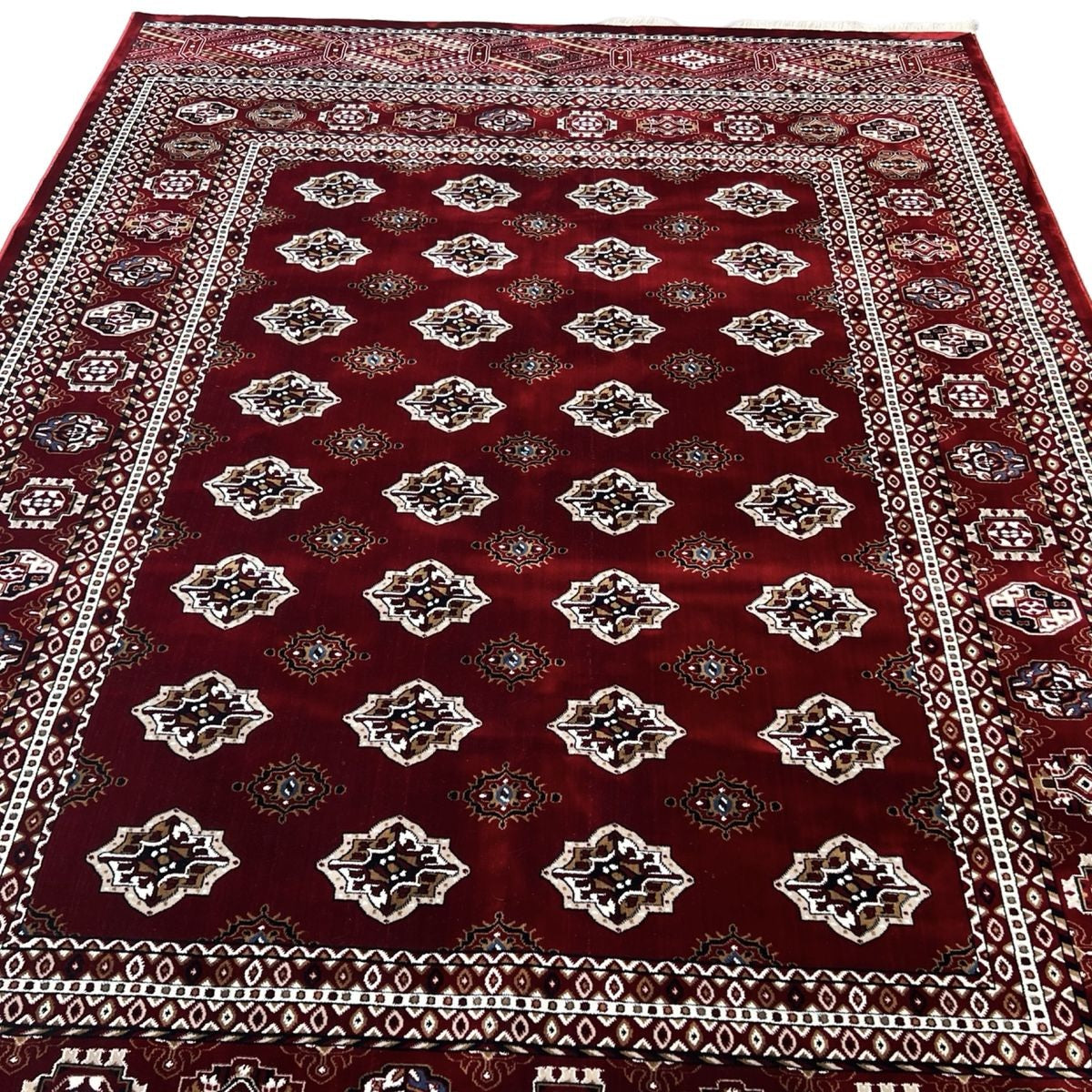 KAS 9940A Red / Beige Turkish Inspired Kash Indoor Rug