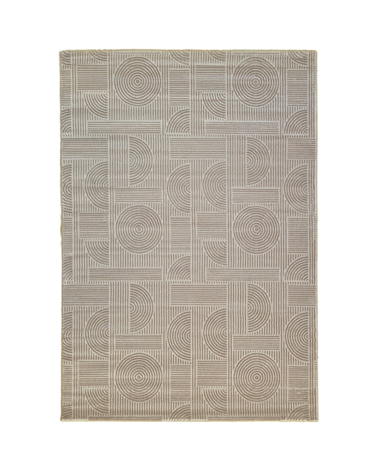 MATILDA 8393 Light Beige Light Beige Area Rug
