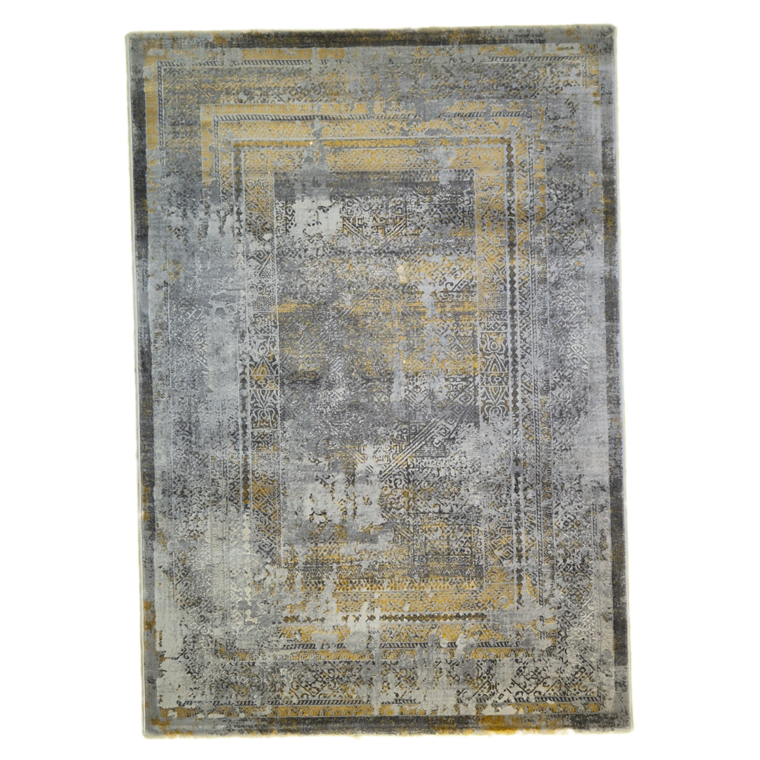 Topaz 17496 Grey / Yellow Area Rug