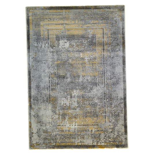 Topaz 17496 Grey / Yellow Area Rug