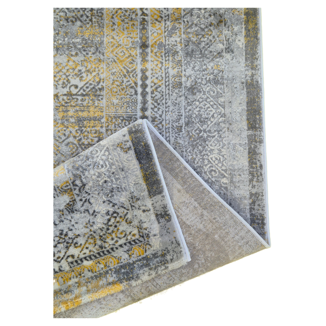 Topaz 17496 Grey / Yellow Area Rug
