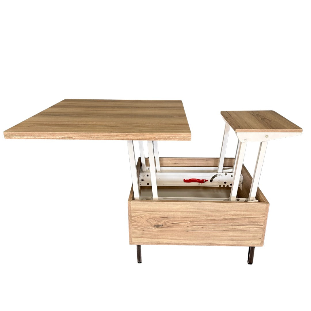 Convertible Lift-Top Coffee Table with Adjustable Surface
