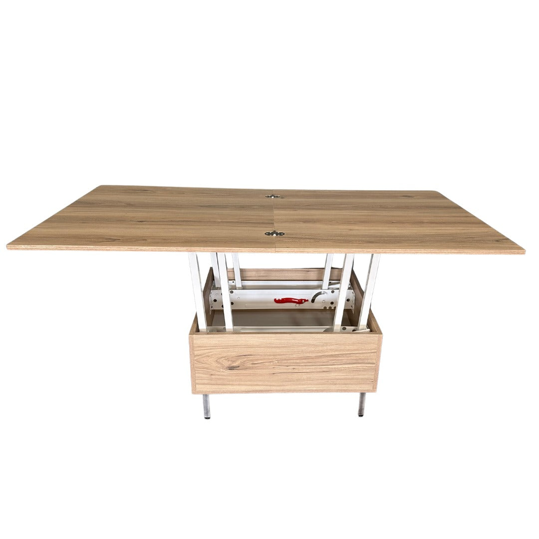 Convertible Lift-Top Coffee Table with Adjustable Surface