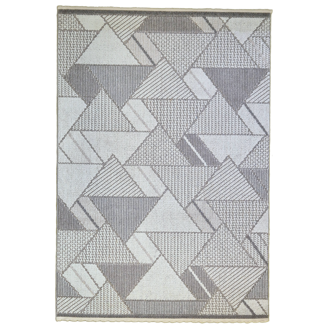 Bondi Modern Geometric Rug - Elegant Taupe & Beige Accent for Living Room, Bedroom, and Office, Durable & Stylish Home Decor)