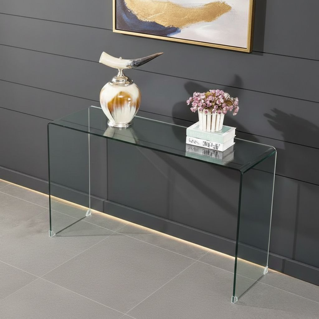 LuxeGlass Console Table